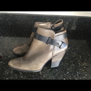 Green and black Dolce Vita booties